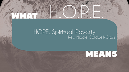 HOPE: Spiritual Poverty